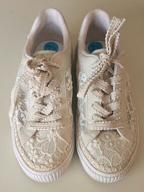 Marc Fisher Spryng Platform Lace Sneakers Size 7.5